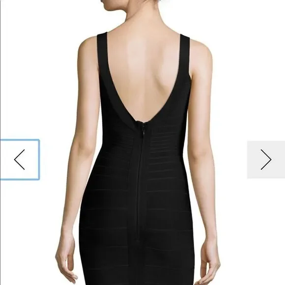 Herve Leger Black Dress - Picture 2 of 7